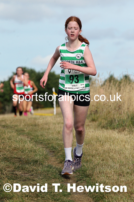 Girls under-15s 2021 North Eastern League, Wrekenton, Low Fell, Gateshead. Photo: David T. Hewitson/Sports for All Pics